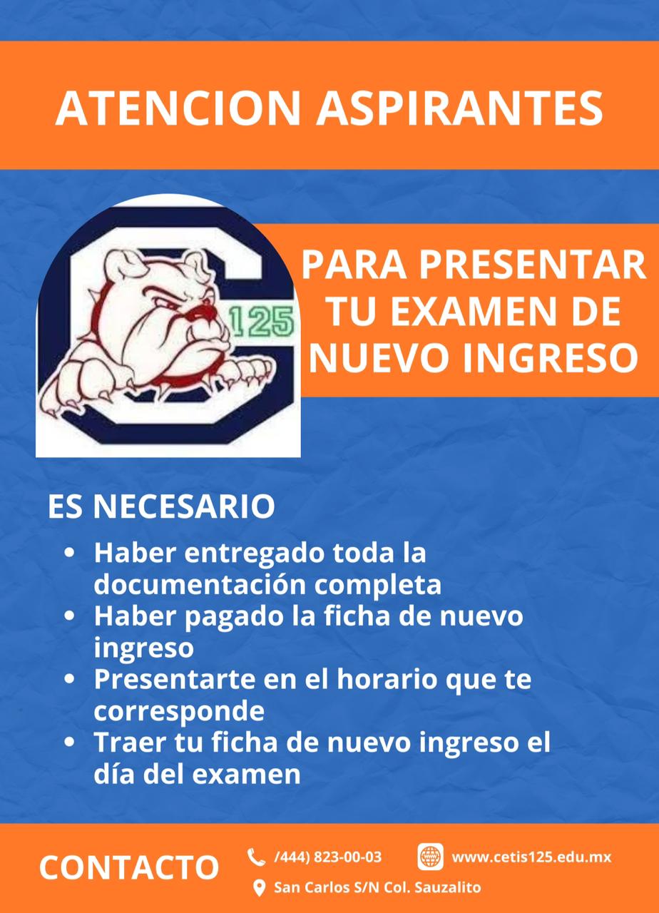 Nuevo ingreso 2024-2025